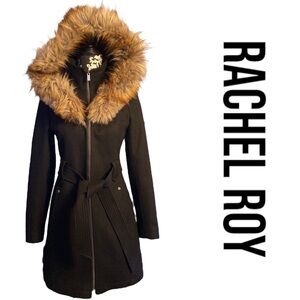 CLEARANCE Rachel Roy Wool and Faux Fur Coat